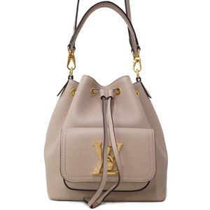 Louis Vuitton Lock Me Bucket NM 2way Bag Greige Light Blue